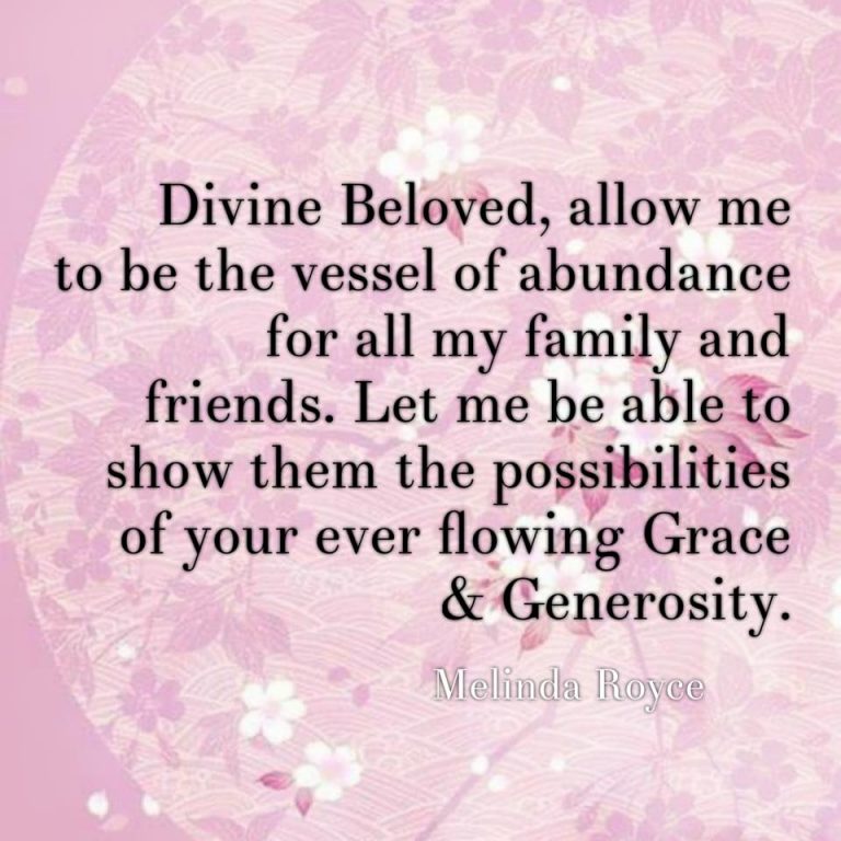 Vessel of abundance