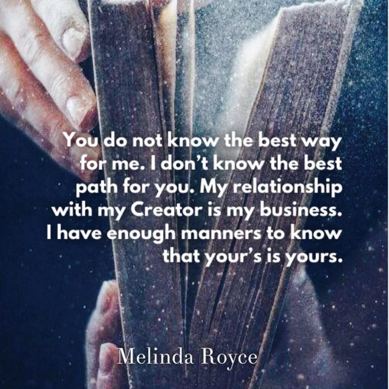 your path is yours.