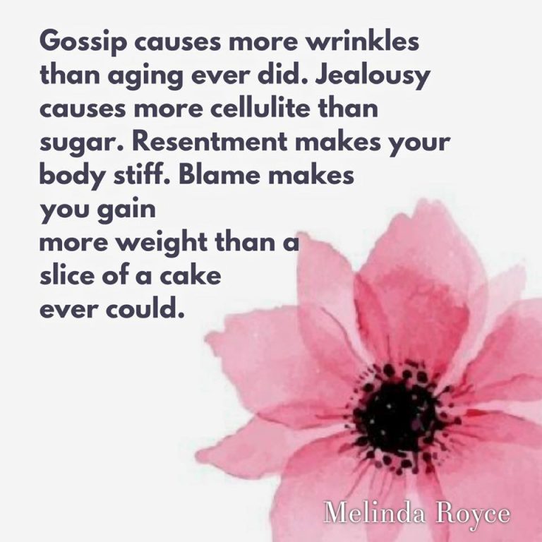 Gossip, Jealousy, Resentment, Blame