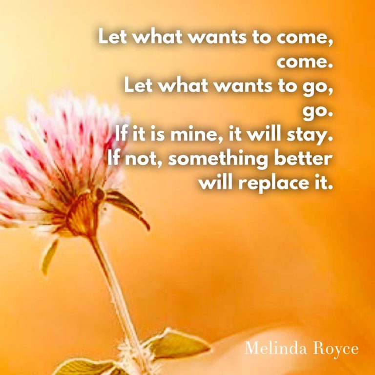 Letting go