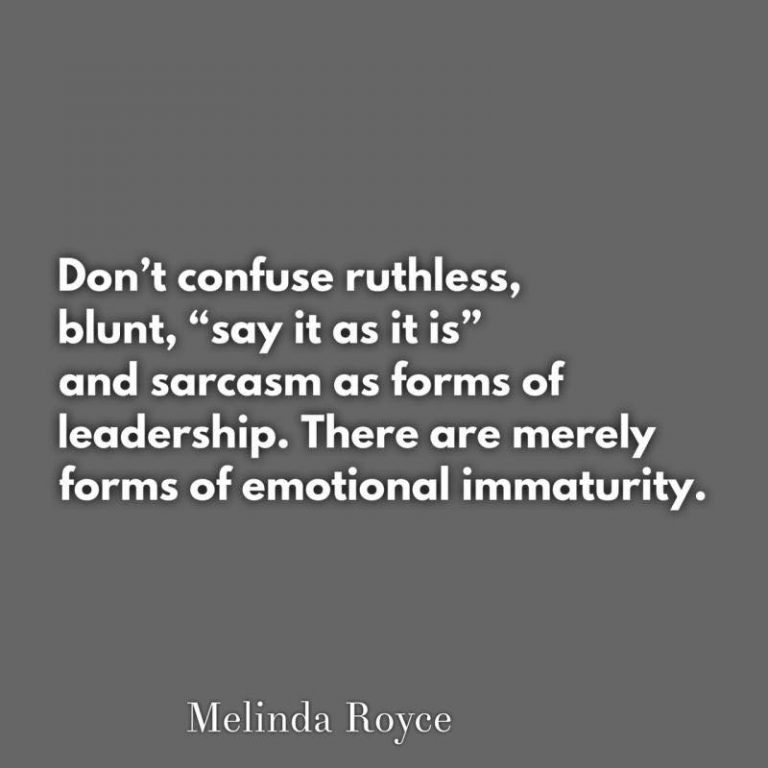 Emotional immaturity